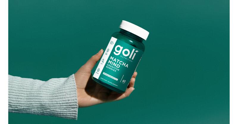 Goli Matcha - Clean Focus Goli Matcha gummies with L-theanine for focus in a Goli Gummy Stack.